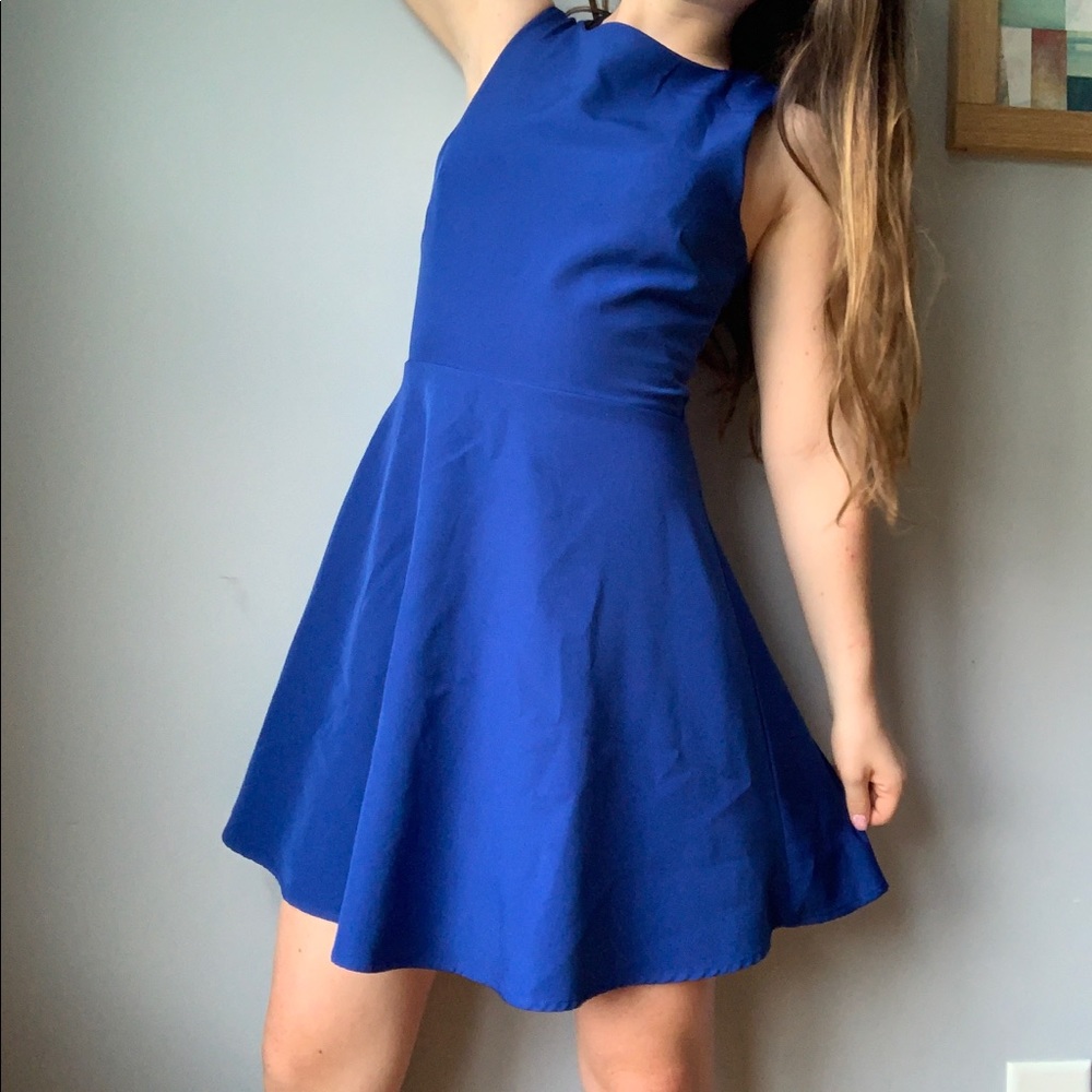 Blue lulus cut out dress